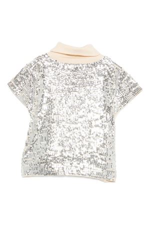 t-shirt in tessuto argento N°21 KIDS | N2106PN04570N720